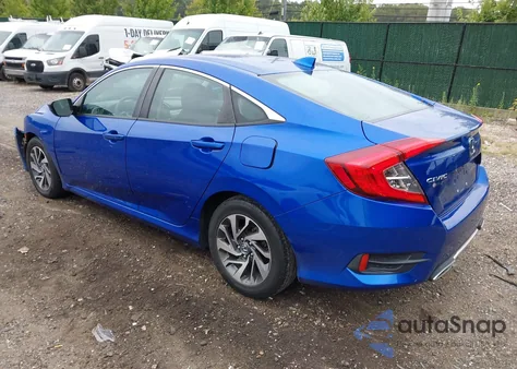 2017 Honda Civic Ex z USA, uszkodzony, nr VIN 19XFC2F76HE213717